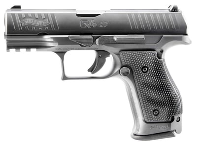 WALTHER Q4 Steel Frame 9mm 4in Black 15rd - $1178.75 (click the Email For Price button to get this price)