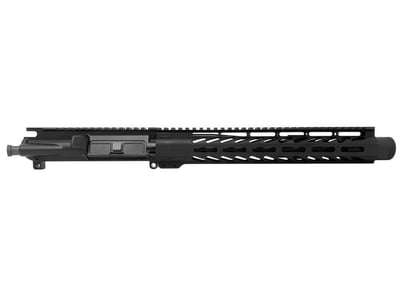 10.5" 5.56 Pistol Upper Receiver Black FLASH CAN 12" M-LOK Without BCG & CH - $194.14 