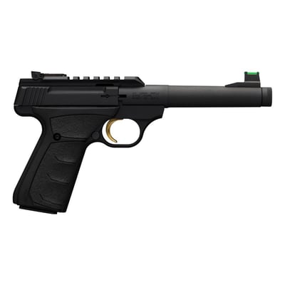 Browning Buck Mark Plus Camper SR 22 LR 10+1 6" Steel Threaded Barrel, Matte Black Optic Ready/Serrated Steel Slide & Aluminum Frame, Black Ultragrip FX Grips - $449 