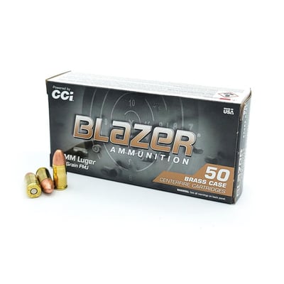 CCI Blazer 9mm 115 Grain FMJ 50 Rounds - $13.49