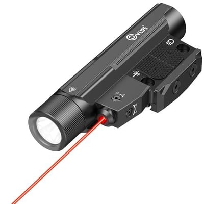 30% off CVLIFE 2600 Lumens Compact Rifle Laser Light Combo with Easy Touch Switch, Ar Light Compatible with M-Rail and Picatinny, Magnetic Rechargeable Ar Flashlight with Red Laser for Home Defense, Hunting w/code UB2AYNBZ - $44.09 + FREE Shipping
