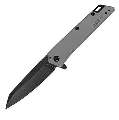 Kershaw Misdirect Pocketknife; 2.9 in. 4Cr13 Black-Oxide Blackwash Finish Blade, Stainless Steel Stonewash Finish Handle Equipped with SpeedSafe Assisted Opening, Flipper and Frame Lock - $22.80 + FREE Shipping