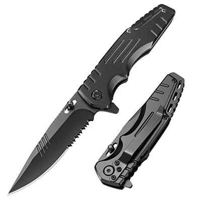 KEXMO EDC Pocket Knife , Waterproof Metal Pocket Folding Knife with Clip - $12.14 w/code "KNIFE020" (Free S/H over $25)