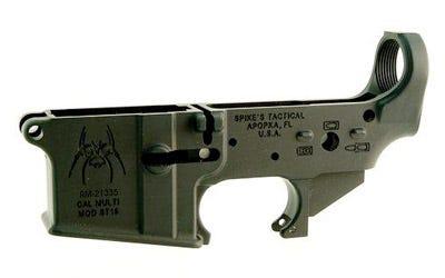 Spikes Tactical Spider AR-15 Stripped Lower Receiver Black - $67.39 (Add To Cart) 
