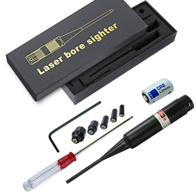 Niniso Red Laser Bore Sighter .22 to .50 Caliber Cartridge Boresighter Laser Bore Sight Kit - $9.00 + Free S/H over $49 (Free S/H over $25)