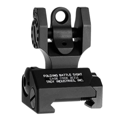 Troy Industries Folding Battle Sight Rear (Black) - $64.04 shipped (Free S/H over $25)