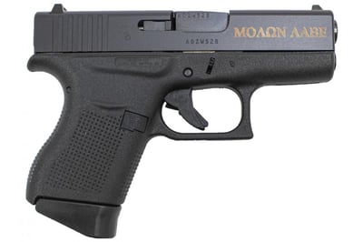 Glock 43 9mm with Spartan Helmet and Molon Labe Bronze Engraving - $519.99 (Free S/H on Firearms)