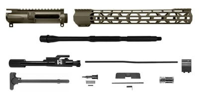RTB Upper Build Kit 16" 5.56 - FDE A2 15" M-LOK With BCG & CH - $291.49