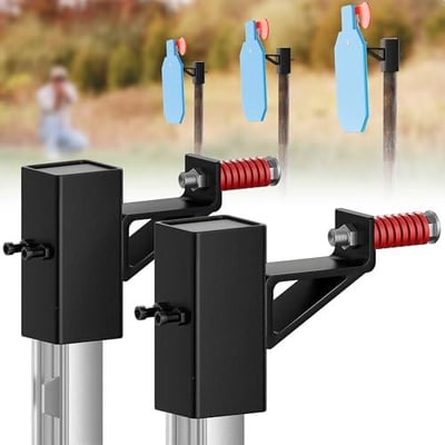 2 Pcs - T Post Target Hanger - Heavy Duty TPost Targets Hangers for Shooting Steel Targets, Shooting T Post Holder, Ar 500 Steel Target T Post Mount, T Post Hooks for Targets - $25.98 + FREE Shipping