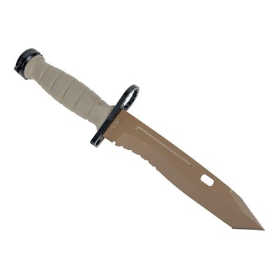 Kronos Bayonet II Fixed Blade Knife w/ Nylon Sheath, Coyote - KR-3003 - $79.99