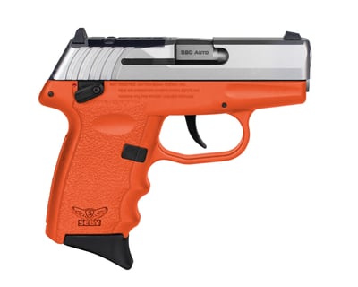 SCCY CPX-4 RD .380ACP 2.96" Barrel Orange Frame SS Slide 10rd - $159.99 + Free Shipping