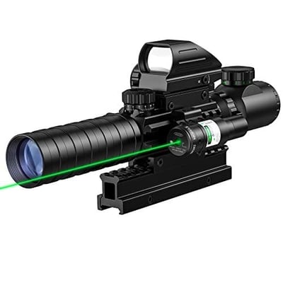 MidTen 3-9x32 4-in-1 Scope Combo with Dual Illuminated Scope Optics & 4 Holographic Reticle Red/Green Dot Sight & IIIA/2MW Laser Sight - $46.80 w/code "40AZT836" and 12% coupon (Free S/H over $25)