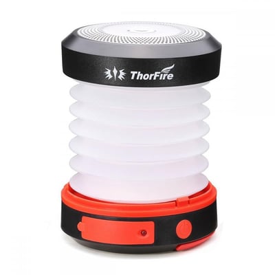 ThorFire Solar LED Lantern USB Rechargeable, Cell Phone Charger, Collapsible - $8.99 + Free S/H over $25 (Free S/H over $25)