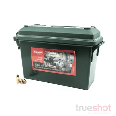 Norma 9mm 115 Grain FMJ 1000 Rounds ammo can - $259