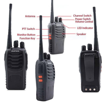 BAOFENG BF-888S Walkie Talkie with Built in LED Torch (Pack of 4) - $39.99 + Free Shipping (Free S/H over $25)
