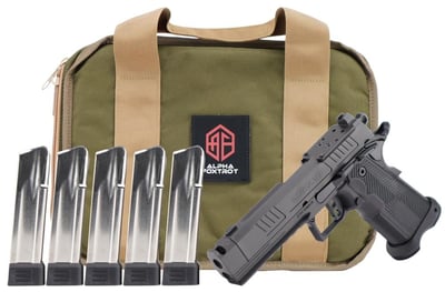 Alpha Foxtrot AF1911 Romulus Promo 9mm, 4.25" Compensated Barrel, 20rd OR Pistol, 5 Mags, Carry Case - $1203.60