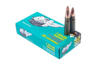 Brown Bear 7.62x39mm 196gr Subsonic FMJ 20RD - $30.29 (Free S/H over $49 + Get 2% back from your order in OP Bucks)