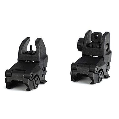 WINFREE Flip up Front Rear Sight Set Polymer Sights Windage Adjustment for 1913 Picatinny Rail (Black) - $10.49 after promotion code: 307J8DXJ + FREE Shipping