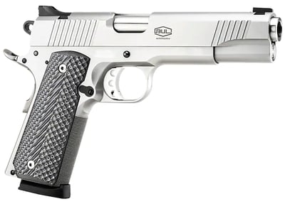 BUL Armory 1911 Government Stainless 9mm 5" Barrel 10 Rounds Novak Style Sights - $795.99  ($7.99 Shipping On Firearms)