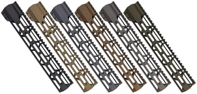 M-LOK Free Float Handguard Triangle Cut 12" Cerakote (Burnt Bronze) - $39.91 after Code: "NOEGGS15"