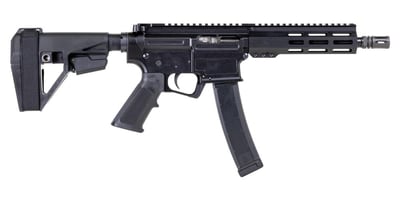 PSA AR-V 8" 9mm 35rd Pistol, Lightweight 7" M-Lok Classic SBA5 Pistol Brace, Black - $699.99 