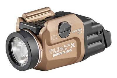 Streamlight TLR-7X USB Rechargeable LED Low Profile Weapon Light 500 Lumens (FDE) - $133 (Free S/H)