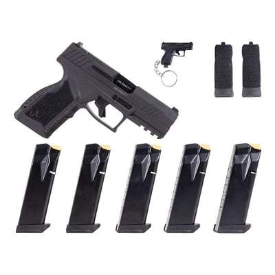 Taurus GX4 Carry 3.7" 9MM (2)15rd Pistol, w/ RDS TORO and 3 Extra Mags, BK/BK - $349.99 