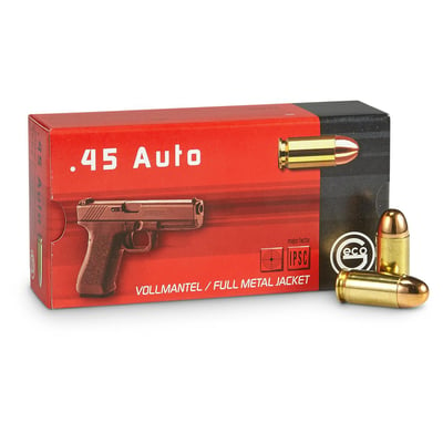 Backorder - GECO, .45 ACP, FMJ, 230 Grain, 1000 Rounds - $379.99 (Buyer’s Club price shown - all club orders over $49 ship FREE)