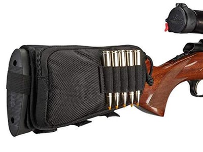 Hunters Specialties Rifle Shell Holder with Pouch Hunting Accessories, Buttstock Shell Holder, Rifle Stock Ammo Holder, Rifle Shell Holder Buttstock, Hunting Equipment (Model: 01620) - $5.79 + FREE Shipping