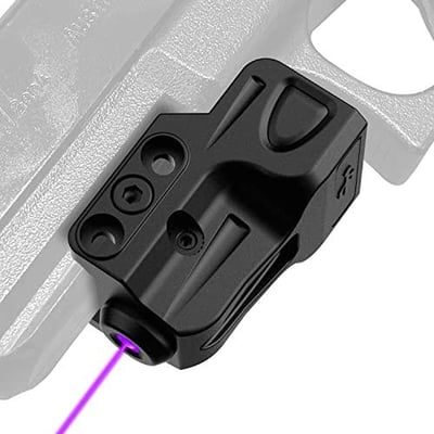 Gmconn Purple Laser Sight for Pistol with a Rail, Low Profile Beams for Full Size or Compact Guns, Rechargeable, (Beam Output 5mW, Class IIIA) - $24.95 + FREE Shipping