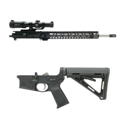PSA 20" Rifle-Length .224 Valkyrie 1/6.5" Stainless Steel Upper w/ BCG & Vortex Scope & PSA AR-15 Complete MOE EPT Stealth Lower - $809.98 