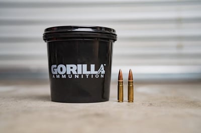 Gorilla Ammunition .300 AAC BlackOut, 147gr FMJ 160 Round Bucket - $220.99