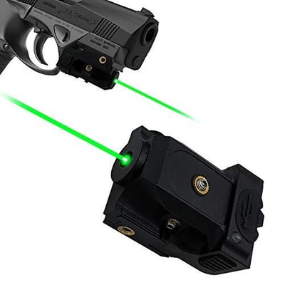 Pistol Green Laser Dot Tactical Adjustable Low Profile Picatinny Rail Rechargeable Battery - $23.73 after code "40HOYH6U" (Free S/H over $25)