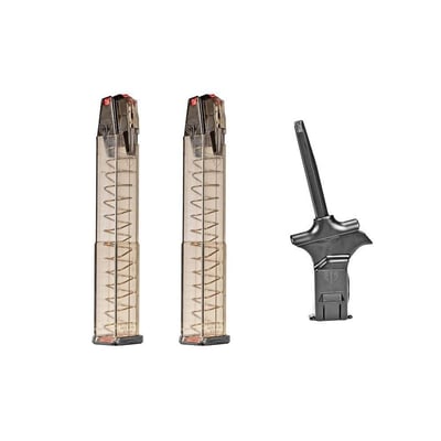 ETS Universal Pistol Magazine Loader & 2 ETS 30 Round Omega 9mm Magazines - $39.99