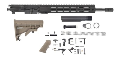 PSA 16" Mid-Length 5.56 NATO 1:7 Nitride 13.5" Hex M-Lok Classic Rifle Kit, FDE - $359.99 + Free Shipping 