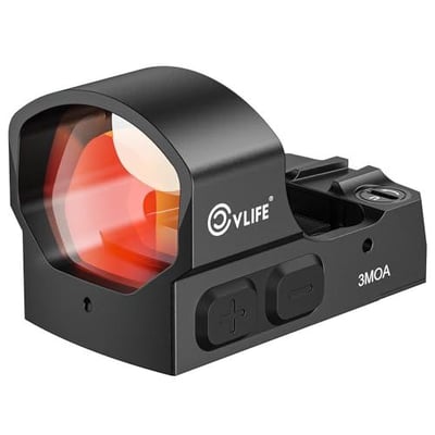 48% off CVLIFE BearMight Auto-Brightness Red/Green Dot Sight for RMS RMSc, 3 MOA Dot Motion Awake Reflex Sight Optic Scope for Compact Pistol, 5000G Shockproof & Waterproof, Adapter for MOS/RMR/Picatinny w/code TMRBZMTI + FREE Shipping