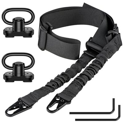 50% off CVLIFE Rifle Sling Two Point Sling Adjustable Length Gun Sling for Rifle with 2 Pack Sling Swivel for M-Rail w/code UX2LEPDV - $8.50 + FREE Shipping