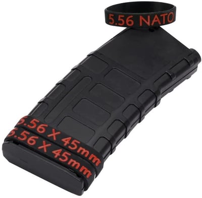 Ideagle 5.56 Magazine Marking Bands, 10 Pack 556 NATO Mag Bands 5.56 45mm - $6.99 After Code “6I2X28RD” (Free S/H over $25)