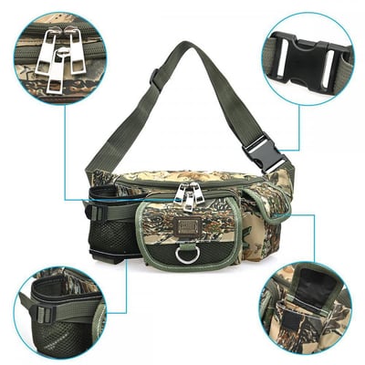 Piscifun Multiple Pocket Waist Pack Army Green Camouflage - $11.97 + Free S/H over $35 (Free S/H over $25)