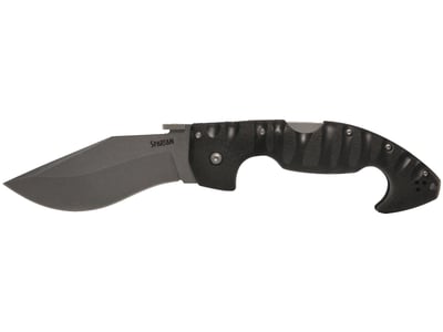 Cold Steel Spartan Folding Tactical Knife 4.5" Recurve Point Carpenter AUS-10A Steel Blade Grivory Handle Black - $39.18