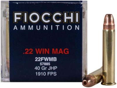 Fiocchi .22 Win Magnum JHP 40-Grain 50 rounds - $40
