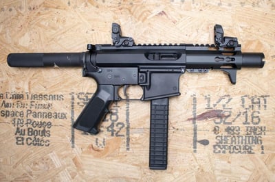 CMMG MK9 9mm Police Trade-In AR Pistol with Flip-Up Sights and Flash Can - $799.99 (Free S/H on Firearms)