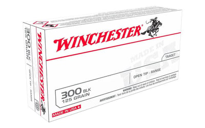 Winchester 125gr Open Tip 300 Blackout Ammo, 20rd - $14.99