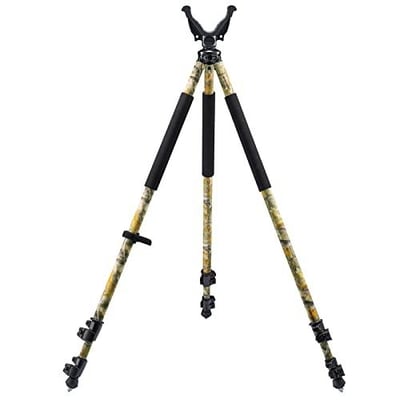 Trakiom Shooting Tripod with 360° QD V Yoke Rest, 31.5" - 74" Lever Lock Lightweight Aluminum High Density Foam Handle and Spike Feet - $41.99 w/code "B887YG3E" + FREE Shipping