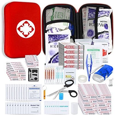 Small-Waterproof Car First-Aid Kit Emergency-Kit - 273Piece Camping Equipment for Camping Hiking Home Travel YIDERBO - $17.99 (Free S/H over $25)