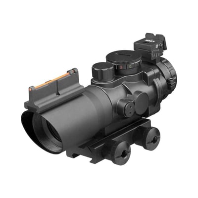 Aim Sports 4X32 Tri Illuminated Scope w/Fiber Optic Sight Mil-Dot Reticle - $49.95