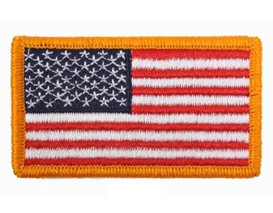 USA American US Regular Flag Patch with Velcro Closure (1 7/8'' x 3 3/8'') - $3.85 + FSSS* (Free S/H over $25)