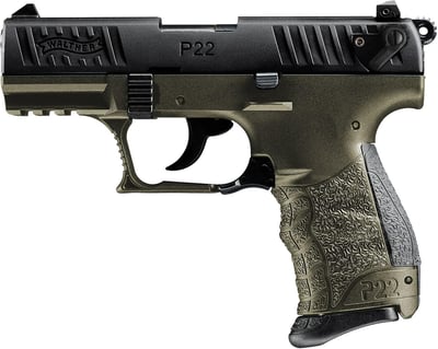 Walther P22Q Military 22LR 3.42" Threaded Barrel 10+1 - $241.79 (Free S/H on Firearms)