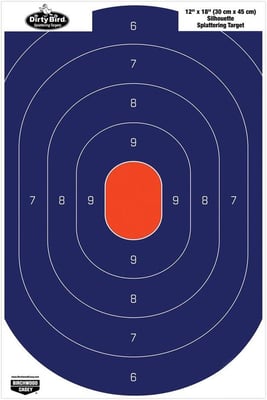 Birchwood Casey Non-Adhesive Dirty Bird 12"x18" Splattering Targets Practice Shooting for Indoor and Outdoor Use (100 pk) - $35.99 + FREE Shipping