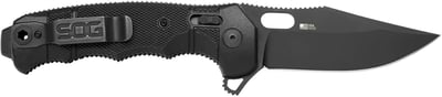 SOG High-Performance Duty S35VN Steel Ambidextrous Carry EDC 3.9" Sharp Blade Seal XR - USA Made Folding Knife, black - $108.34 + FREE Shipping